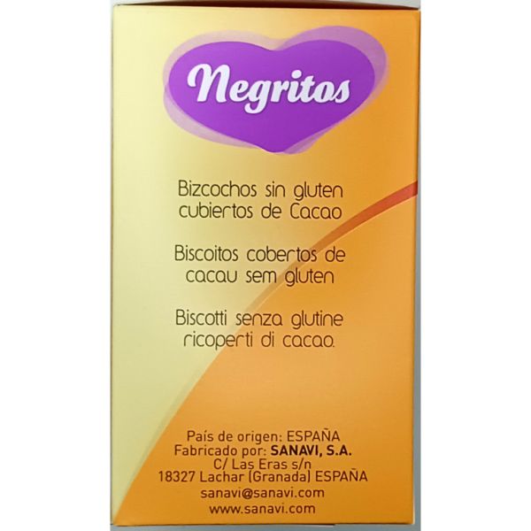 Negrets. Pa de pessic coberts de cacau sense gluten 150 gr Img 5