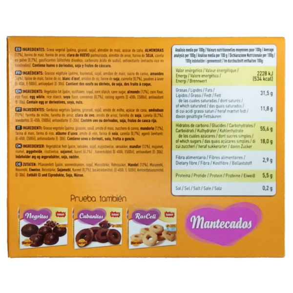 Mantecados sin gluten 200 gr - SANAVI Img 3