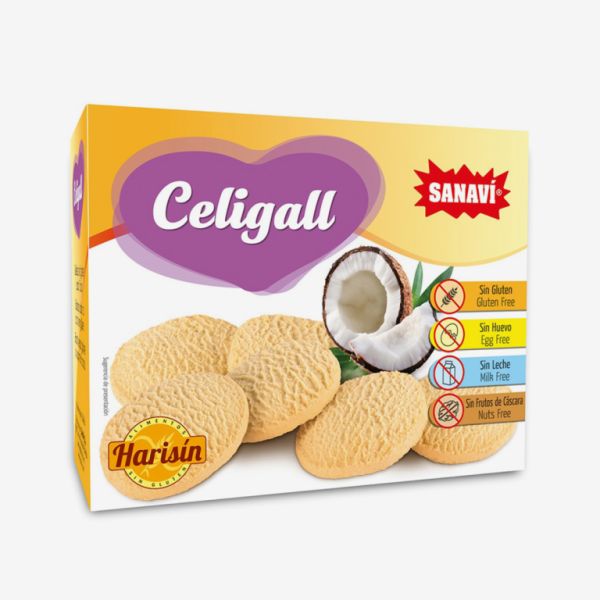 Biscoitos sem glúten Celigall 150 gr - SANAVI