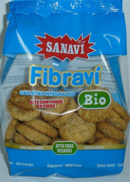 FIBRAVI BIO COCONUT FLAVOR FIBER COOKIES 300 gr