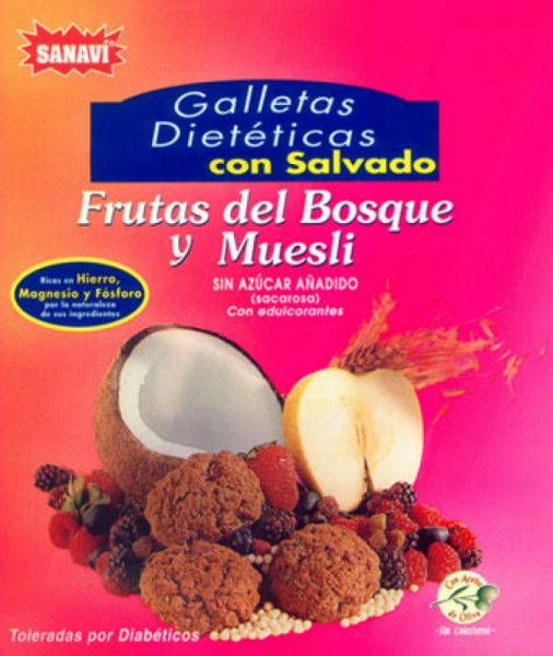 BISCOITOS DE FRUTAS DO FLORESTA 200 gr - SANAVI