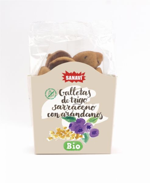 Galleta sarraceno con arándanos 150 gramos