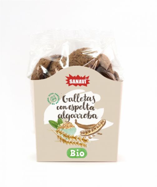 BISCOITO DE ESPELTA E ALFAROBA 200 g - SANAVI