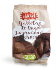 Buy SANAVI Buckwheat cookie with chocolate 200 grams By 3,15€