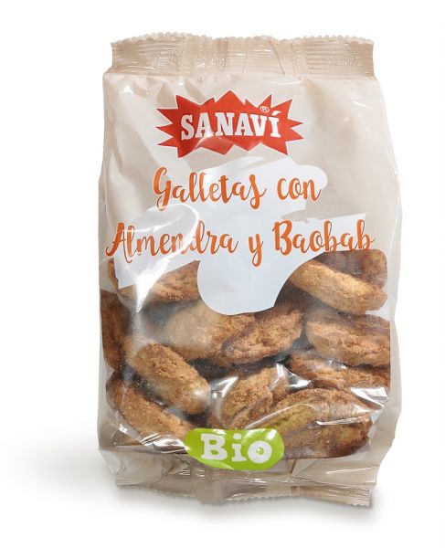 BISCOITOS DE AMÊNDOA E BAOBA 250 G - SANAVI