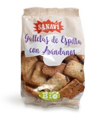 Buy SANAVI SPELLET AND BLUEBERRY COOKIES 200 G By 3,15€