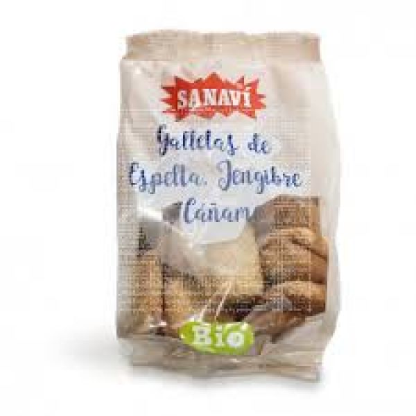 BISCOTTI DI FARRO, ZENZERO E CANAPA 200 G - SANAVI