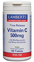 Comprar LAMBERTS Vitamina C 500mg com Bioflavonóides 100 Tabs Por 19,75€