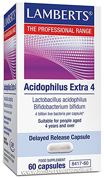 Acidophilus Extra 4 60 Cápsulas - LAMBERTS