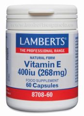 Buy LAMBERTS Vitamin E 400 IU 60 Capsules By 28,60€