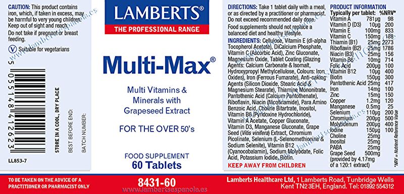 Multi Max® 60 compresse - LAMBERTS Img 2