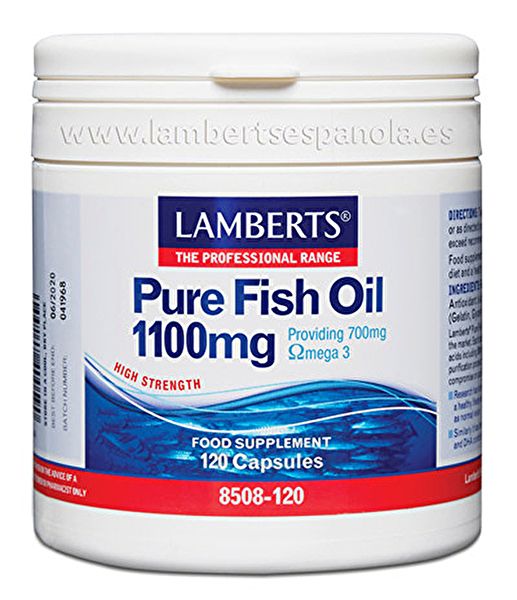 Aceite de Pescado Puro 120 Cápsulas - LAMBERTS