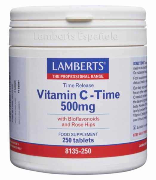 VITAMINA C 500MG AMB BIOFLAVONOIDES 250 Tabs