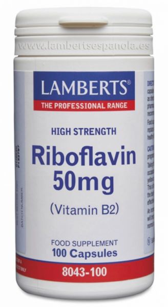 Riboflavin (Vitamin B2) 100 Capsules - LAMBERTS