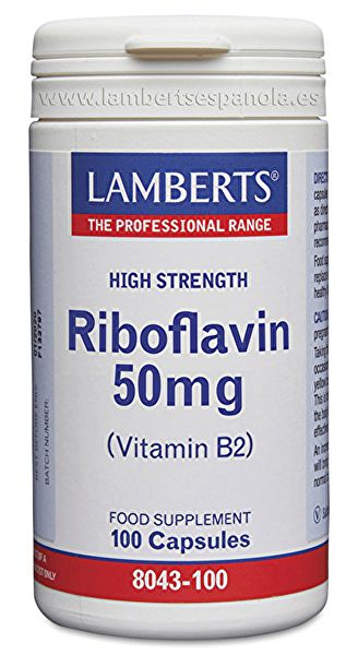 Riboflavina (vitamina B2) 100 capsule - LAMBERTS