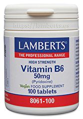 Acheter LAMBERTS Vitamine B6 (Pyridoxine) 100 gélules Par 15,45€