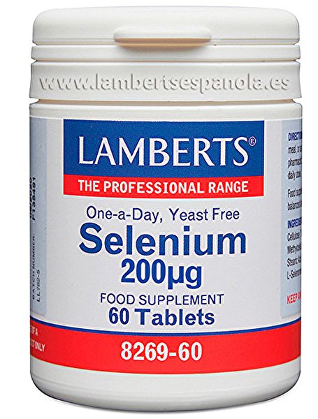 Selênio 60 comprimidos 200 mcg - LAMBERTS