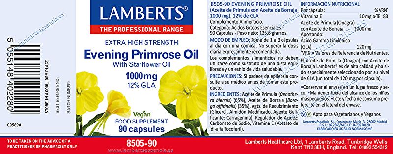 Evening Primrose Oil 90 Capsules - LAMBERTS Img 2