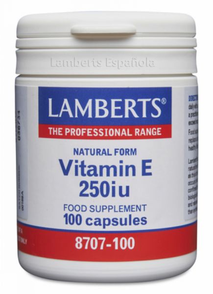 Vitamin E 250 IE 100 Kapseln - LAMBERTS