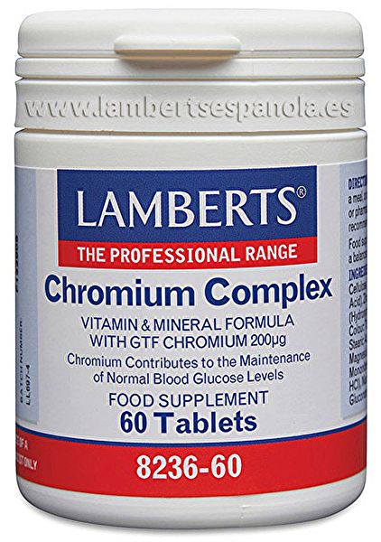 Chromium Complex 60 Tablets - LAMBERTS