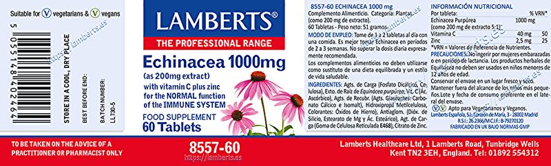 Echinacea 60 Capsule - LAMBERTS Img 2