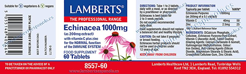 Echinacea 60 Capsule - LAMBERTS Img 3