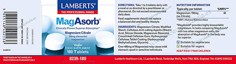 Magasorb 180 tabletten - LAMBERTS Img 3