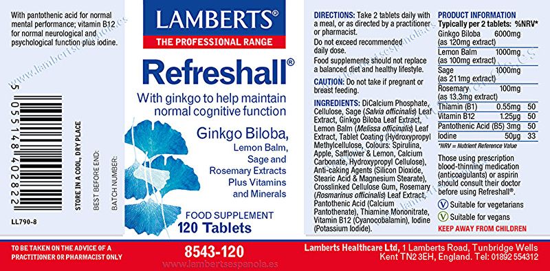 Refreshall 120 Capsules - LAMBERTS Img 3