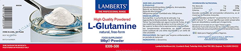 L-Glutamin 500 g - LAMBERTS Img 2