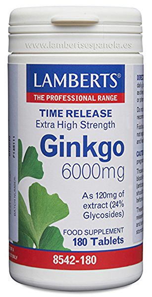 Ginkgo Biloba 180 Cápsulas - LAMBERTS