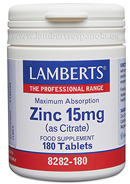 Zink 15 mg 180 Tabletter - LAMBERTS