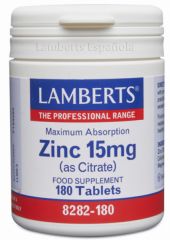 Comprar LAMBERTS Zinc 15 mg 180 Rajoles Per 19,90€