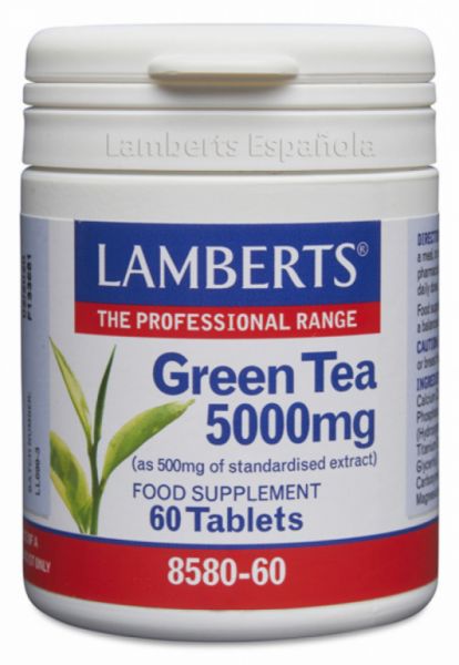 Chá verde 5000 mg 60 comprimidos - LAMBERTS