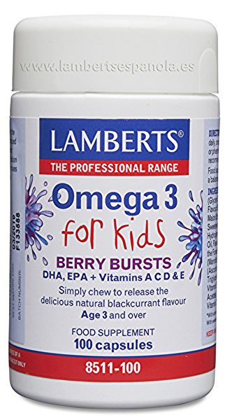 Omega 3 Niños 100 Cápsulas - LAMBERTS