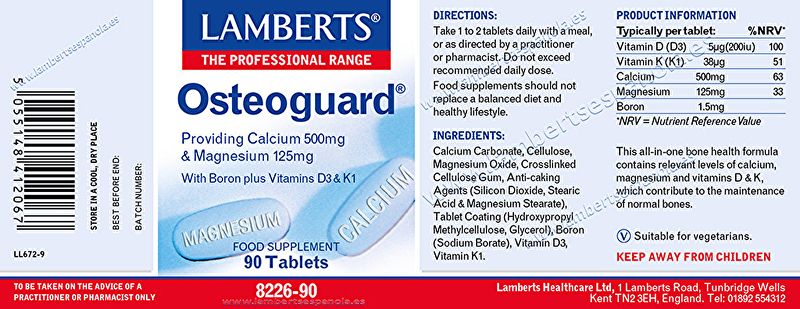 Osteoguard 90 tabletten - LAMBERTS Img 3