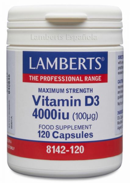 Vitamin D3 4000 IE 120 Kapseln - LAMBERTS