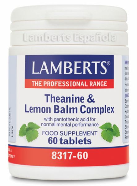 Theanine and Lemon Balm 60 Tablets - LAMBERTS