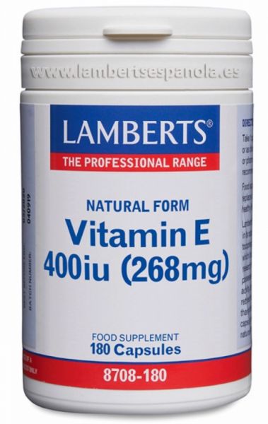 Vitamin E 400 IE 180 Kapseln - LAMBERTS