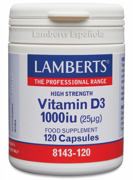 Vitamin D3 1000 IE 120 Kapseln - LAMBERTS