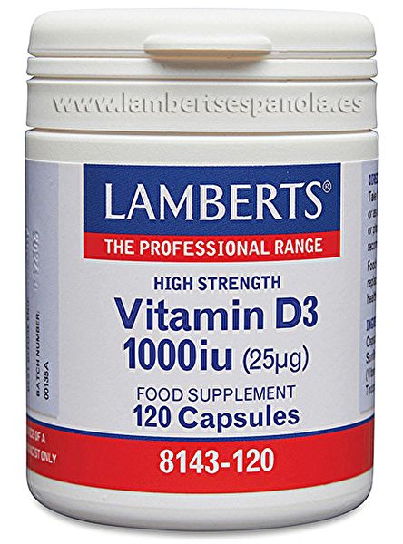 Vitamin D3 1000 IE 120 kapslar - LAMBERTS