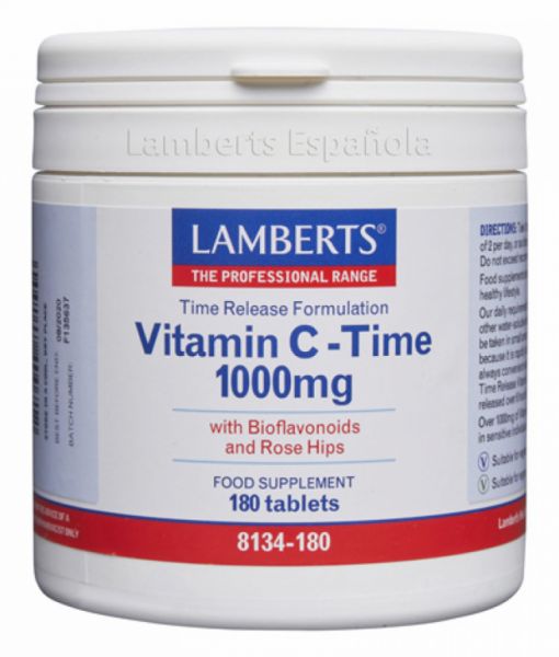 Vitamina C amb Bioflavonoides 180 Tabs - LAMBERTS