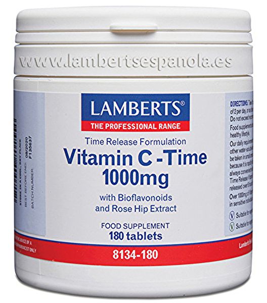 Vitamina C com Bioflavonóides 180 Tabs - LAMBERTS