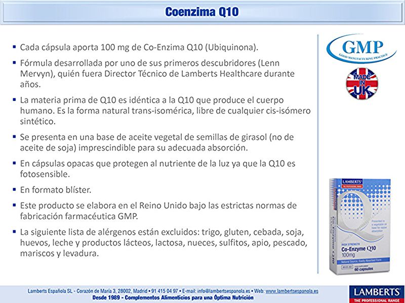 Coenxime Q10 100 mg 60 Comprimés - LAMBERTS Img 5