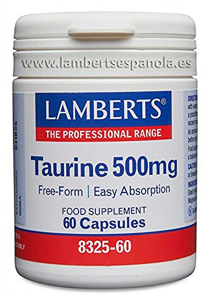 Taurin 500 mg 60 Kapseln - LAMBERTS