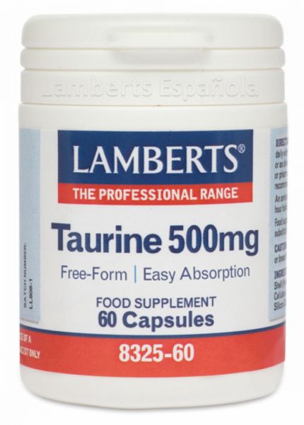 Taurin 500 mg 60 kapslar - LAMBERTS