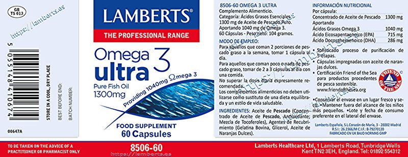 Ômega 3 Ultra 60 Cápsulas - LAMBERTS Img 6