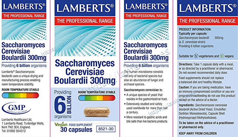 Saccharomyces Boulardii 30 Càpsules - LAMBERTS Img 3