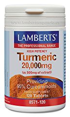 Buy LAMBERTS Turmeric Turmeric 20,000 mg 120 Tablets By 69,65€