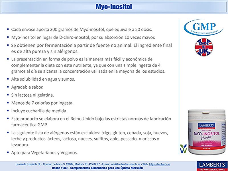 Myo Inositol Poudre 100% Naturelle 200 g Img 5