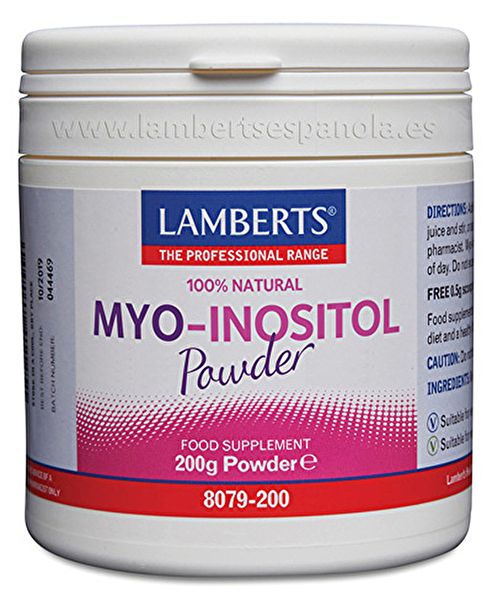 Myo Inositol Pó 100% Natural 200 g - LAMBERTS